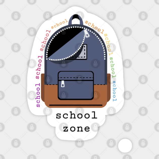 School kid Sticker by aleajsstuff